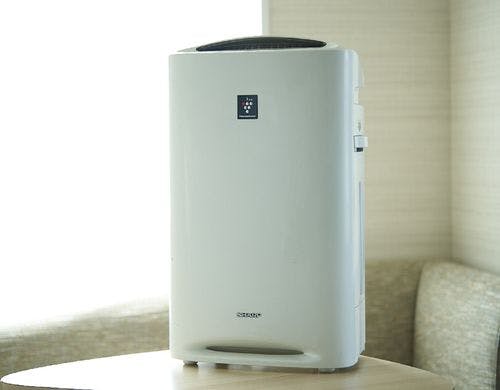 加湿空気清浄機を全室に設置