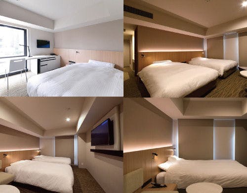 お部屋には各種対応の充電器がございます