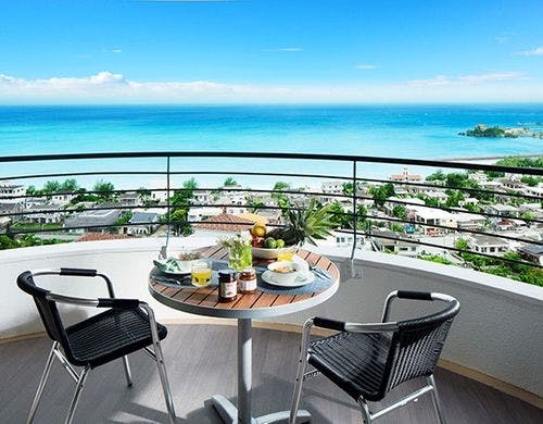 オーシャンビュールームからの眺望です