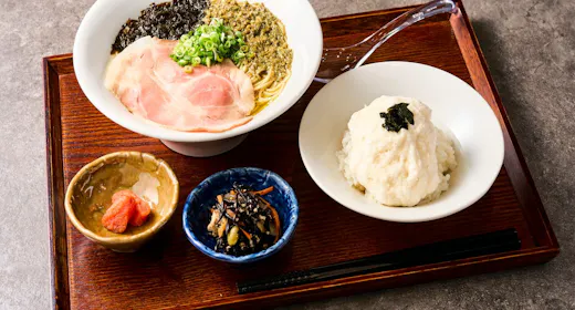 【朝食付き】牡蠣塩ラーメンとしらす丼・とろろご飯から選べるセットメニュー!