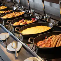 บุฟเฟ่ต์อาหารเช้า (ภาพ)