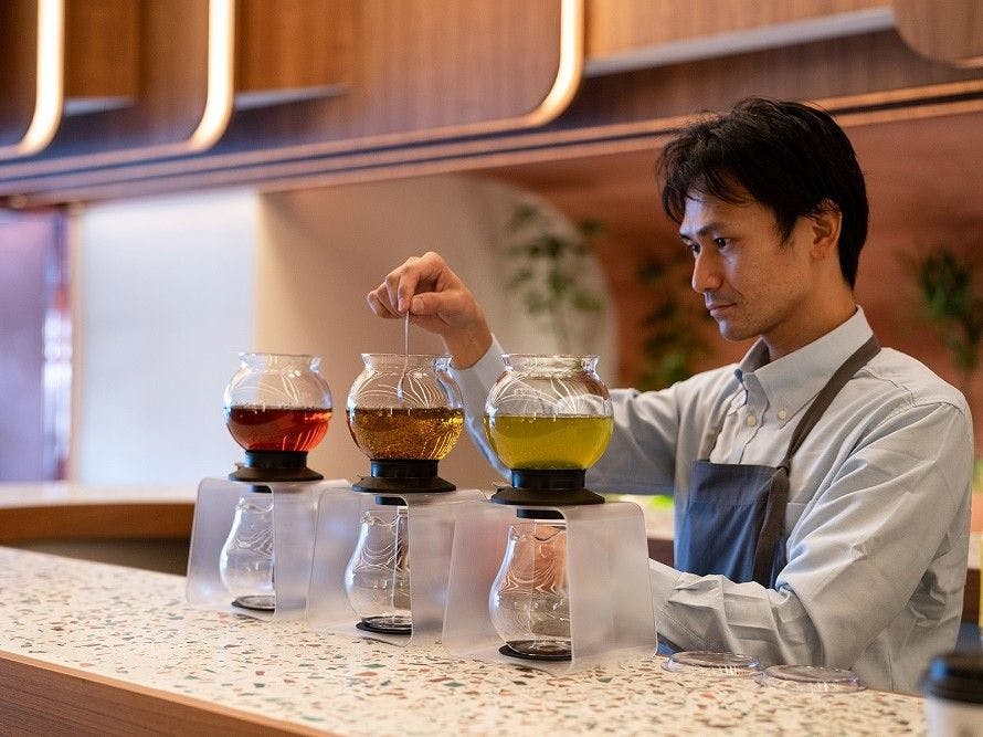 บริการต้อนรับ สแตนด์ชาเขียวญี่ปุ่น