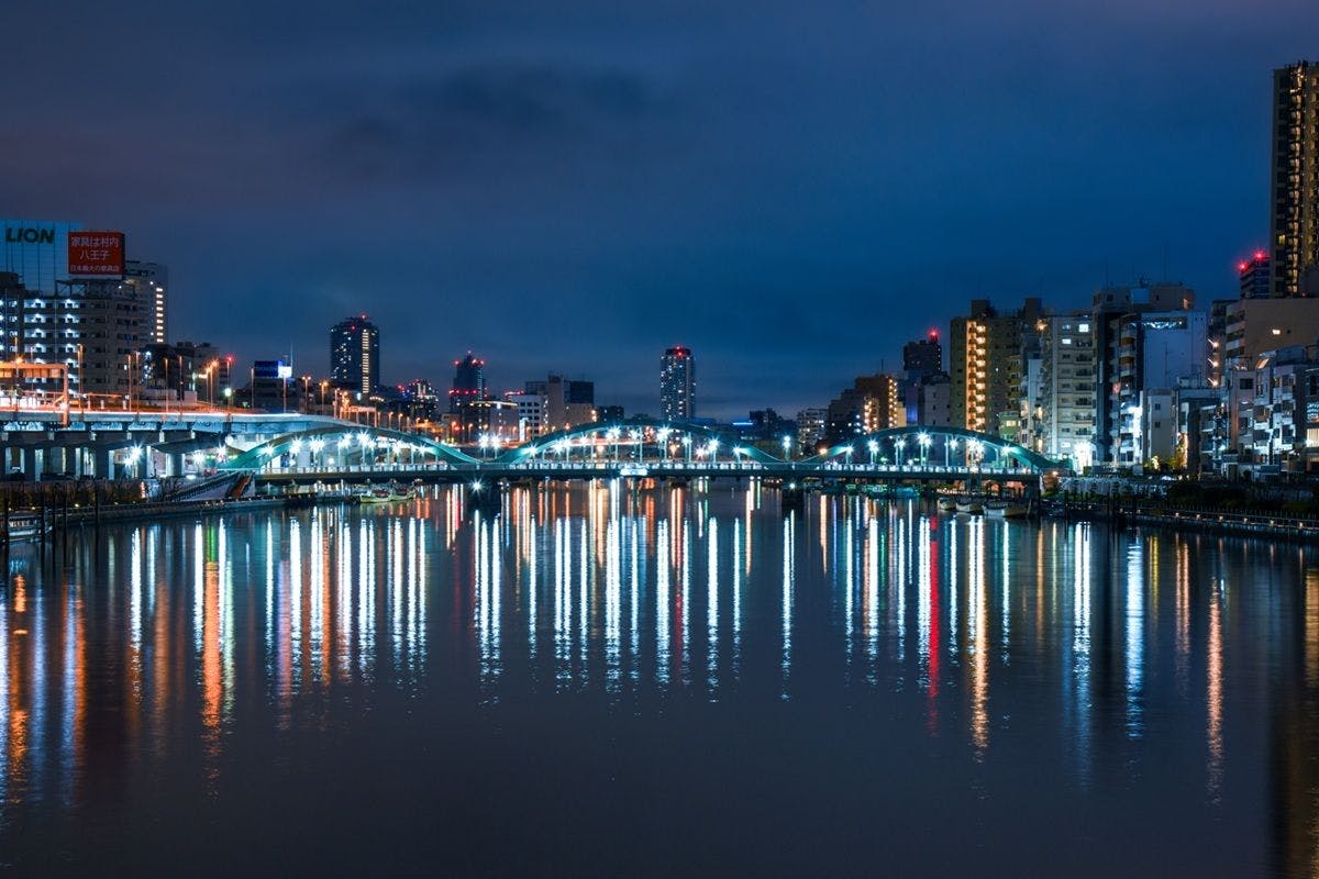 【蔵前橋】墨田川夜景
