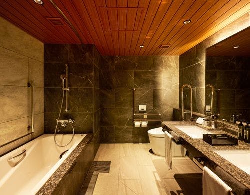 ユニバーサルデザインの一体型大型バス