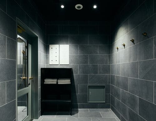 温泉ミストサウナ｜シャワールーム入口