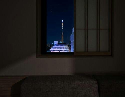 部屋からの夜景※一例
