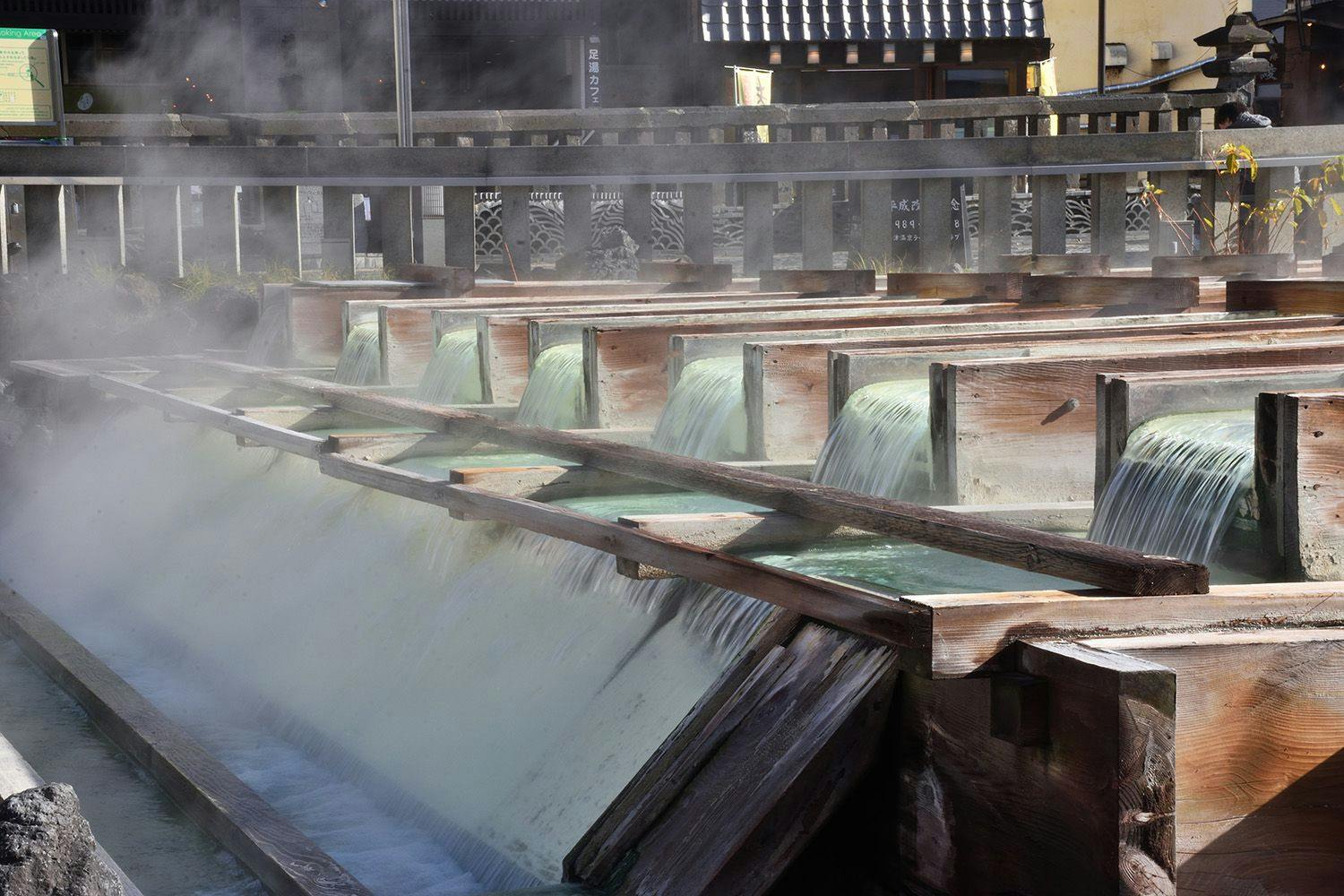 Mata air panas "Yubatake" kami