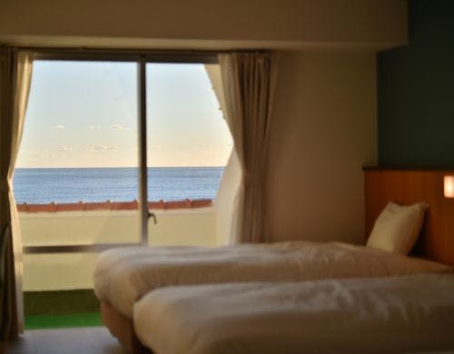 海側客室からの眺め