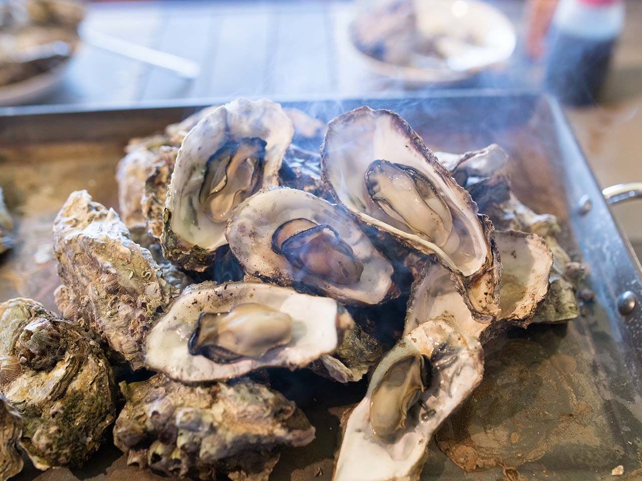 Dihantar terus dari ladang! Makan sepuasnya tiram kukus selama 90 minit