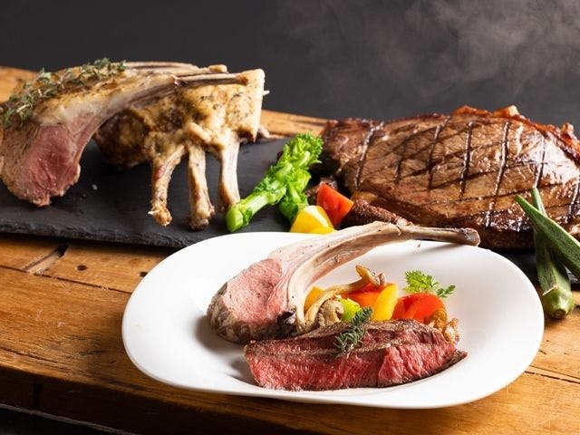 烤羊肉与低温烹调的泽西牛肉。