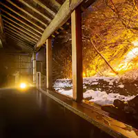 ฤดูหนาว ออนเซ็นกลางแจ้งพร้อมวิวหิมะ