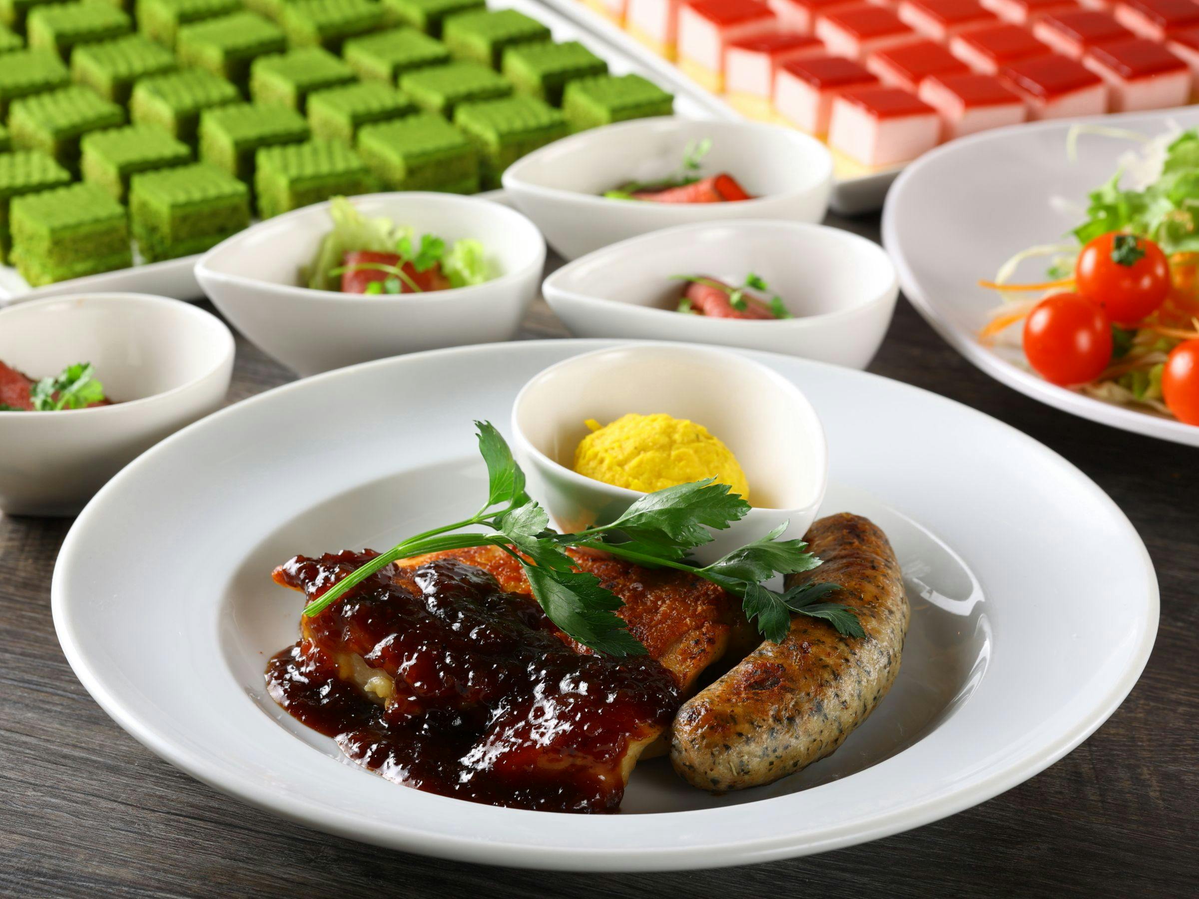 【บุฟเฟต์อาหารเย็น】ตัวอย่างหนึ่ง