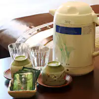 【สิ่งอำนวยความสะดวก】กาต้มน้ำไฟฟ้า & ชุดชา