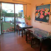 นี่คือห้องอาหารของเพนชั่นแซนดี้บีช♪