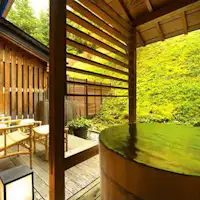 노천탕이 있는 일본식 객실