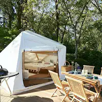 아웃도어의 묘미, "글램핑 텐트"