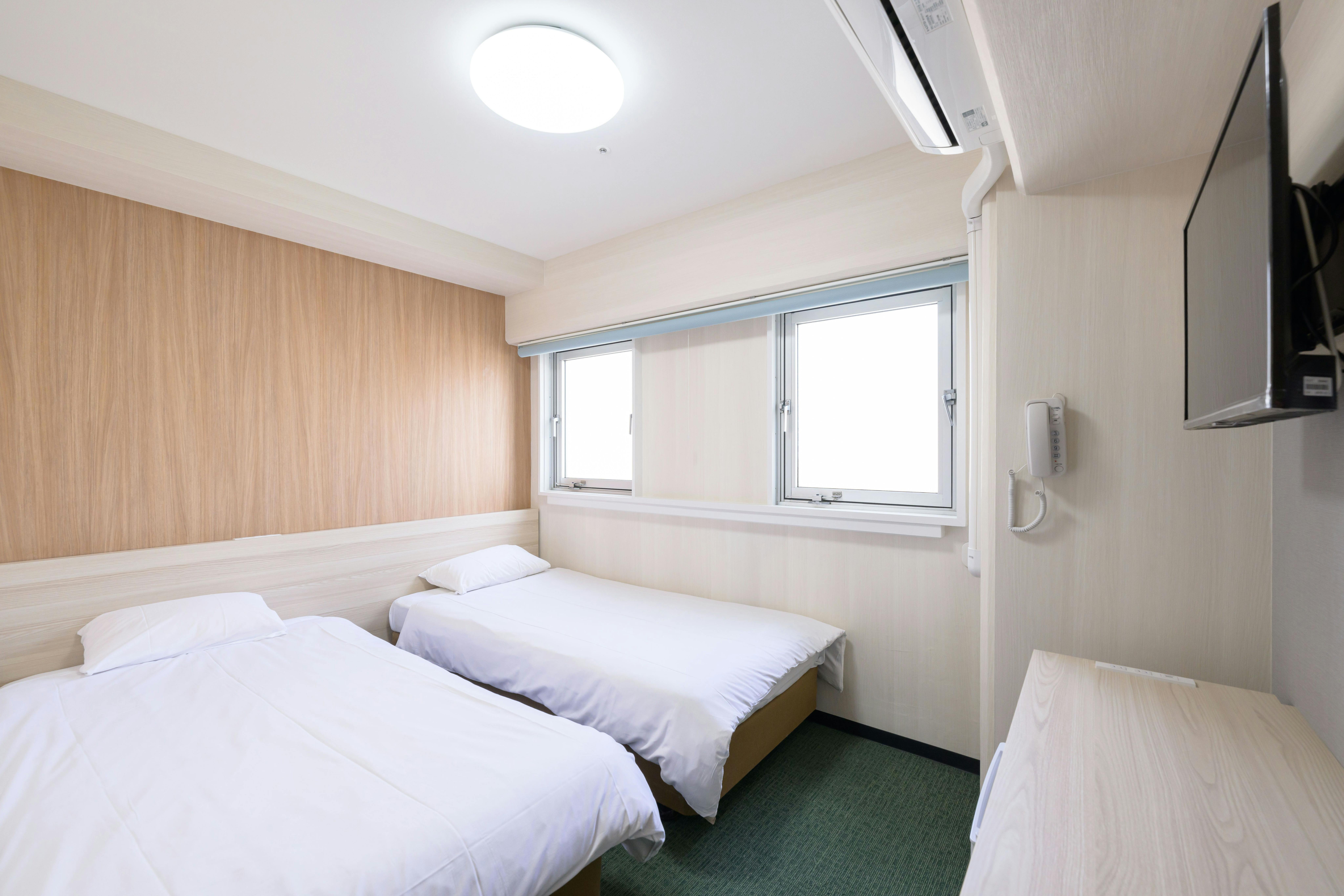 ห้องพักเตียงคู่แบบสบายปลอดบุหรี่