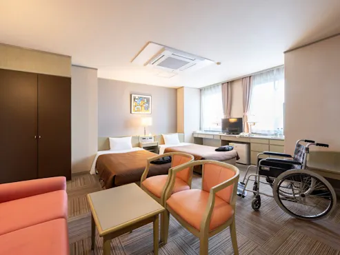 ห้องพักสำหรับผู้ใช้วีลแชร์ (ดีลักซ์ทวิน)