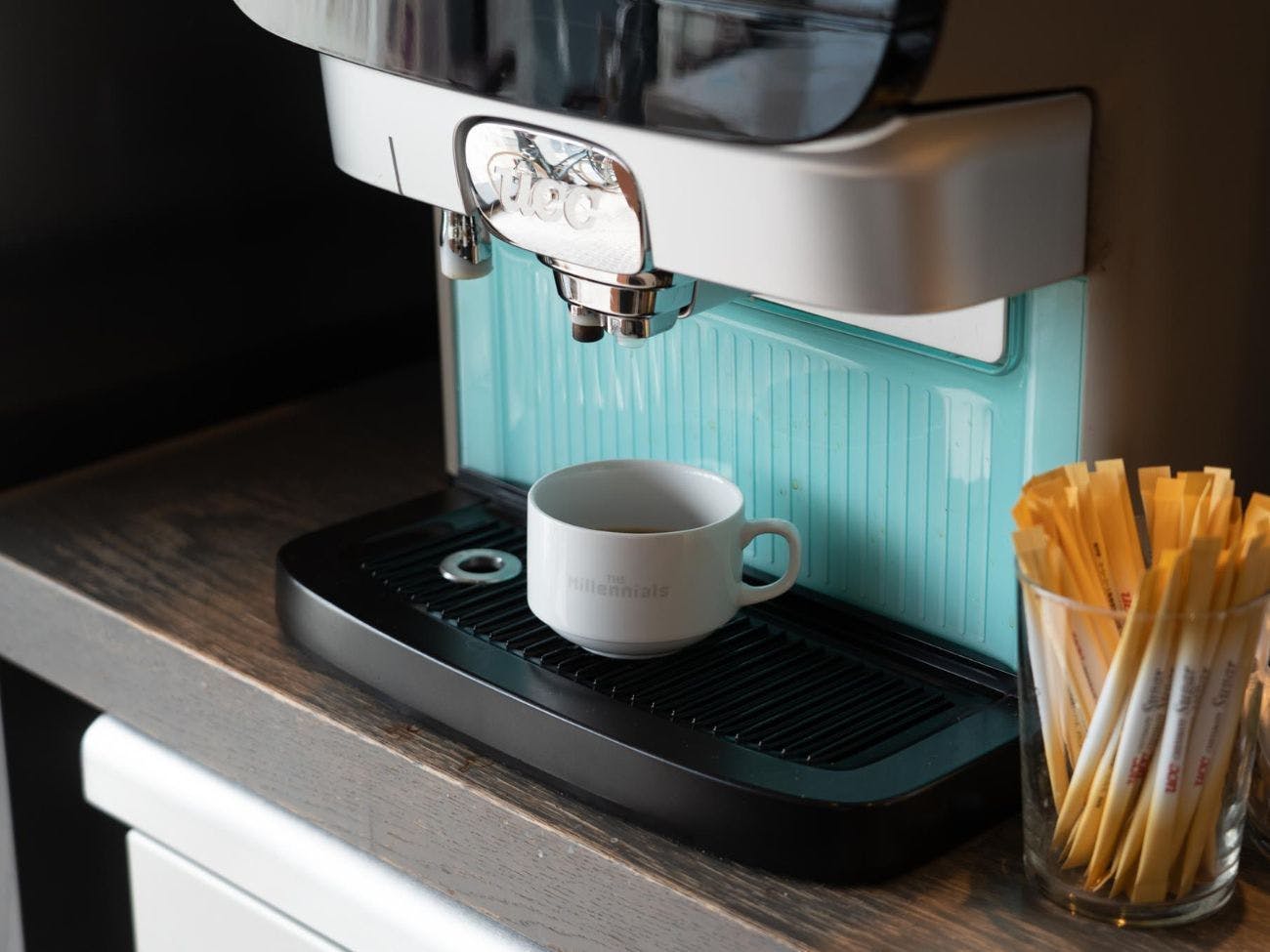 กาแฟฟรีสำหรับผู้เข้าพักที่พักเท่านั้น