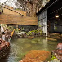 Kolam mandi peribadi: Kolam mandi terbuka di tepi sungai "Hotaru-yu"