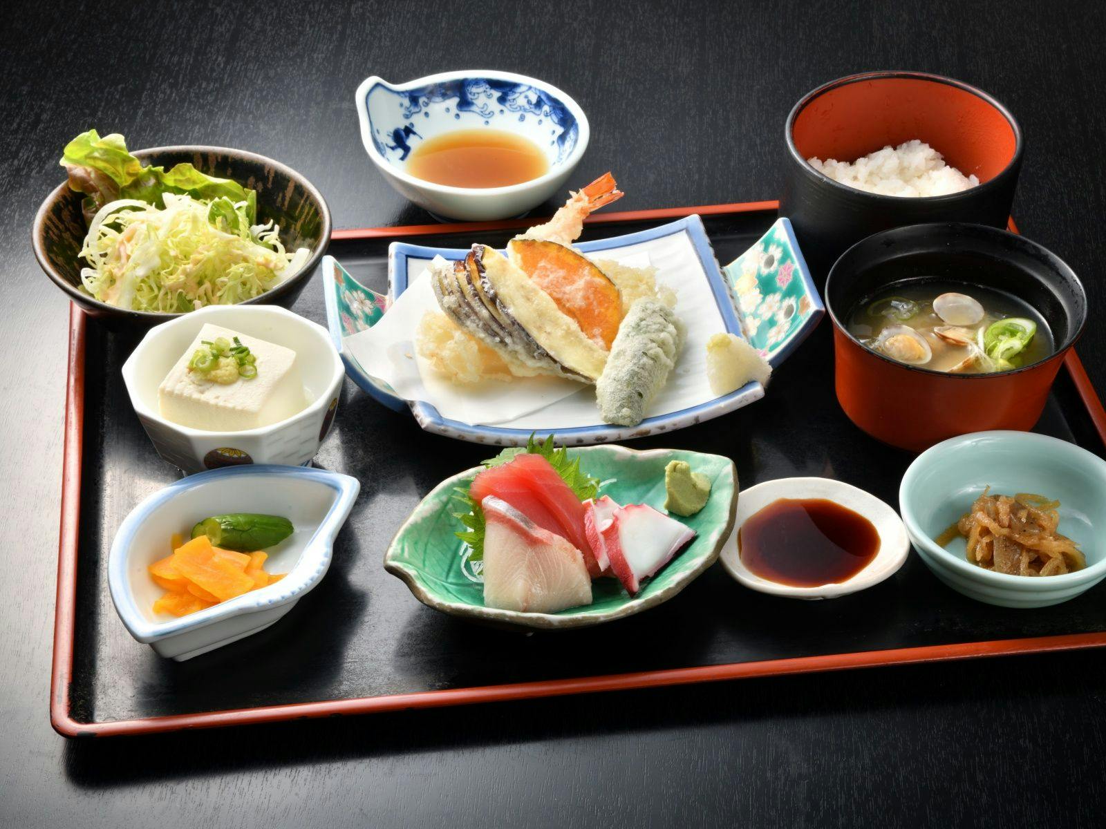 *ตัวอย่างอาหารเย็น (ปูไคราคุ)