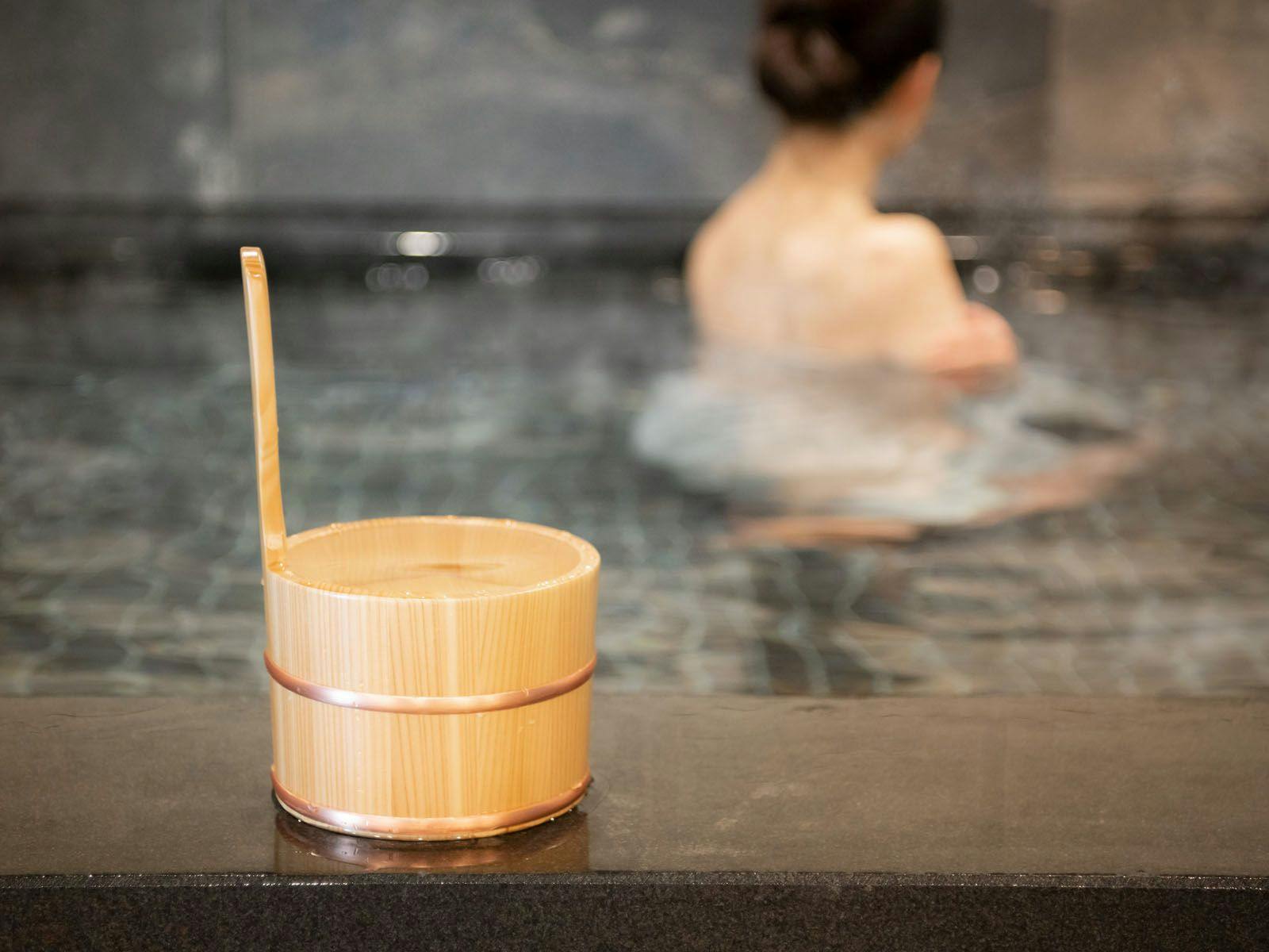 High Concentration Carbonated Spring Ginkgo Bath Super Hotel Shinagawa Aomonoyokocho
