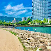 สวนสาธารณะนางิสะริมทะเลสาบโอตสึ หาดยูมิ