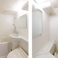 ห้องเดี่ยวพร้อมอ่างอาบน้ำและห้องน้ำ