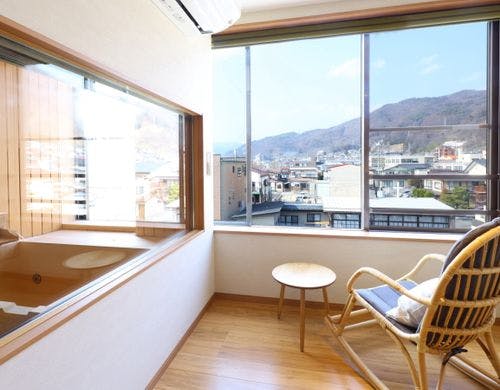 【温泉展望風呂付き客室■街側305】