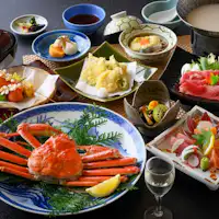 Kaiseki dengan ketam salji (zuwaigani)