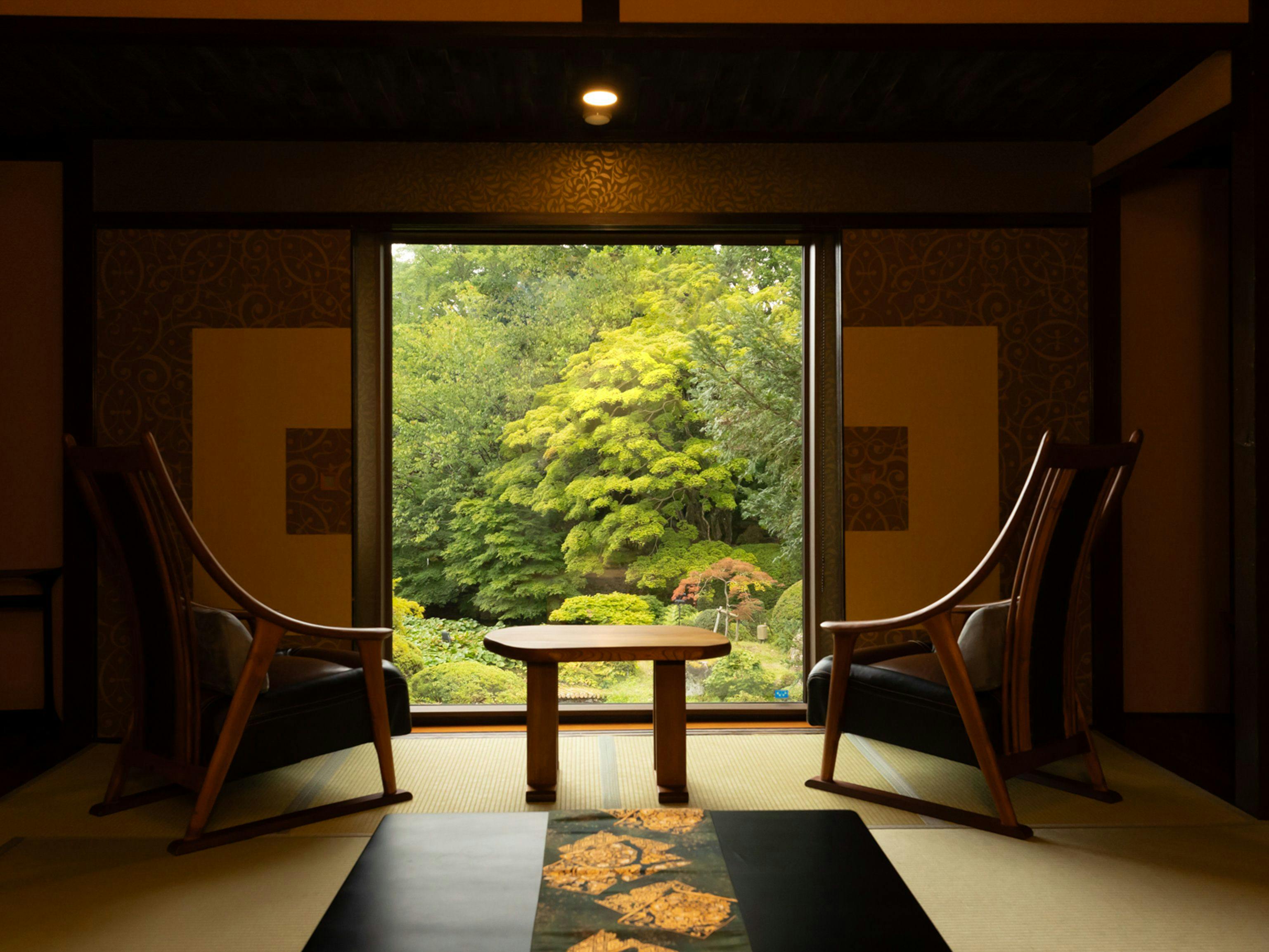 【ห้ามสูบบุหรี่】อาคารหลัก วิวสวน ห้องพักสไตล์ญี่ปุ่น 10 เสื่อทาทามิ