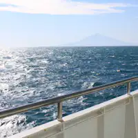 從渡輪上看到的利尻富士
