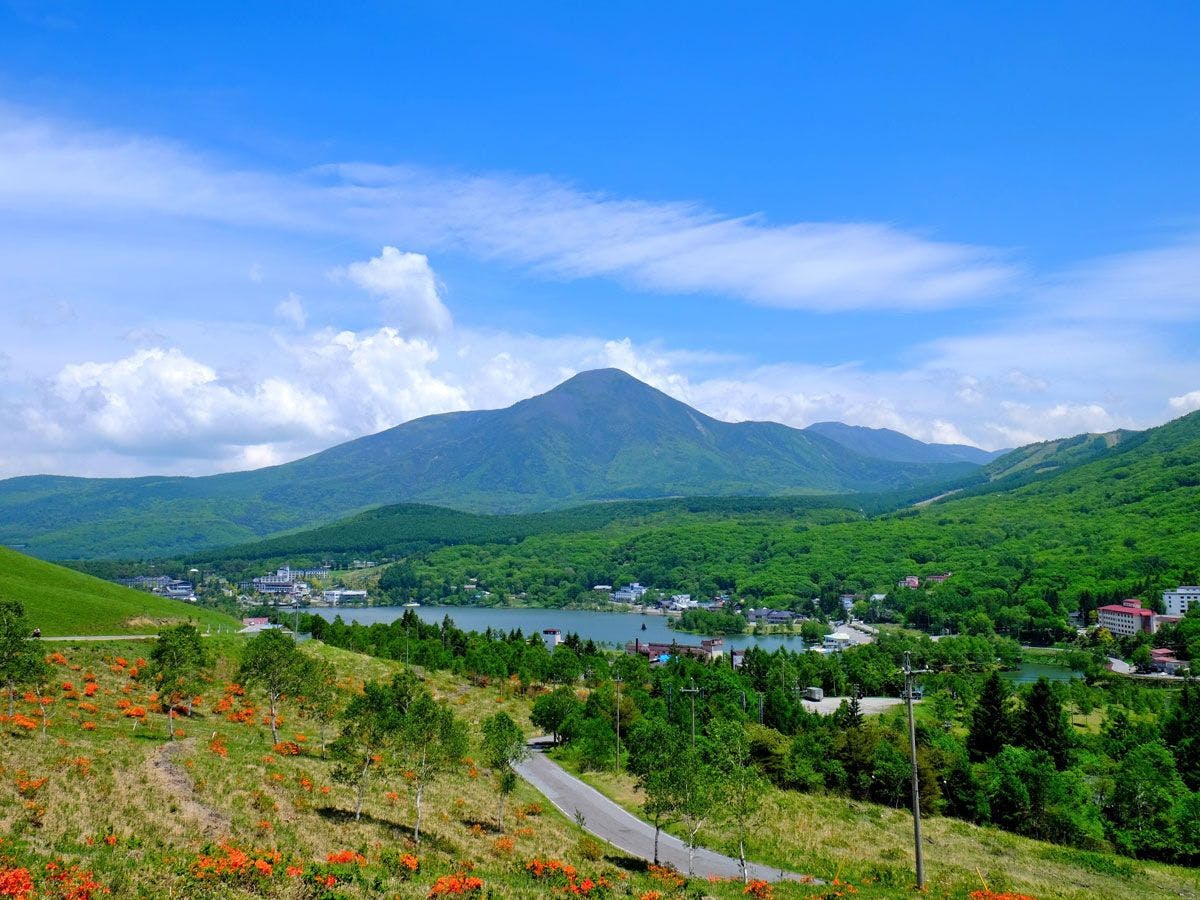 ทะเลสาบชิราคาบะที่มองจากเส้นทางวีนัส