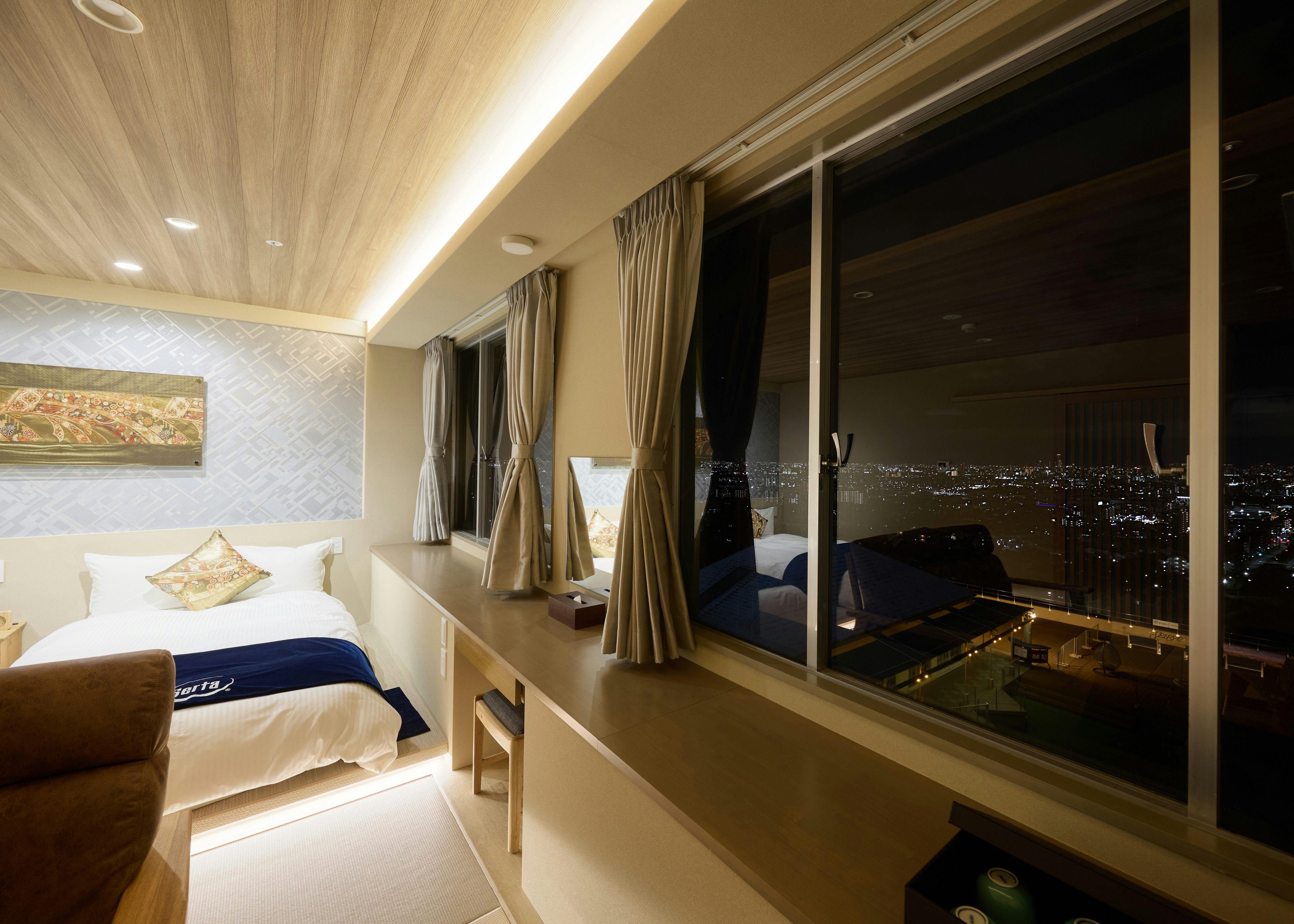 Hotel Seiryu Japanese Spa inn with spectacular view in Osaka
