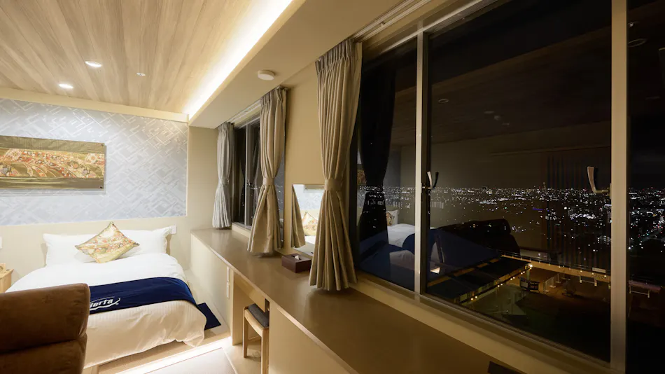 Hotel Seiryu Japanese Spa inn with spectacular view in Osaka
