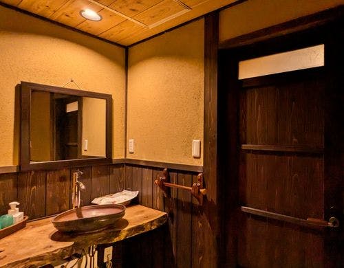 【青龍の間-和室10畳】洗面