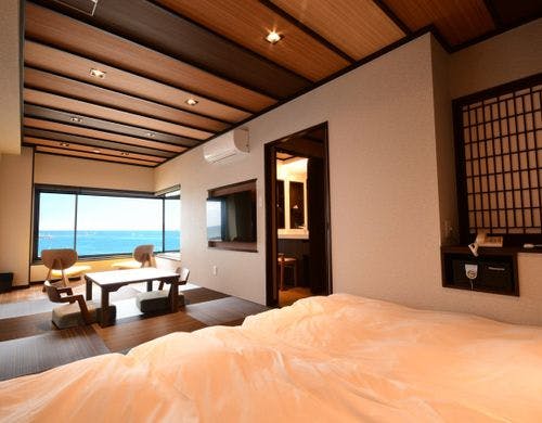 半露天風呂付き特別室一例