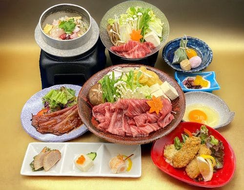 冬季限定【冬鍋プラン】和牛すき焼き鍋