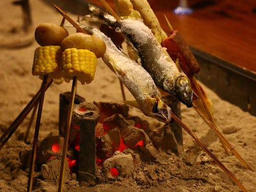 囲炉裏料理一例