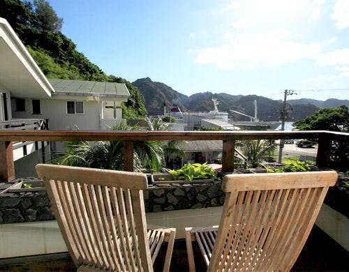 ・海の景色や植物たちの緑を楽しめる