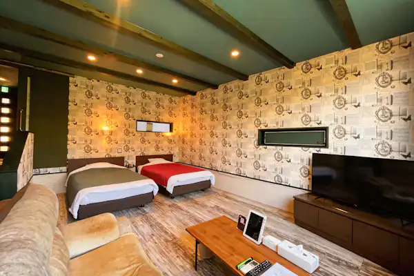 ห้องพักสไตล์ตะวันตกแบบแยกอาคารเป็นอาคารใหม่ พร้อมอ่างอาบน้ำกลางแจ้งส่วนตัว