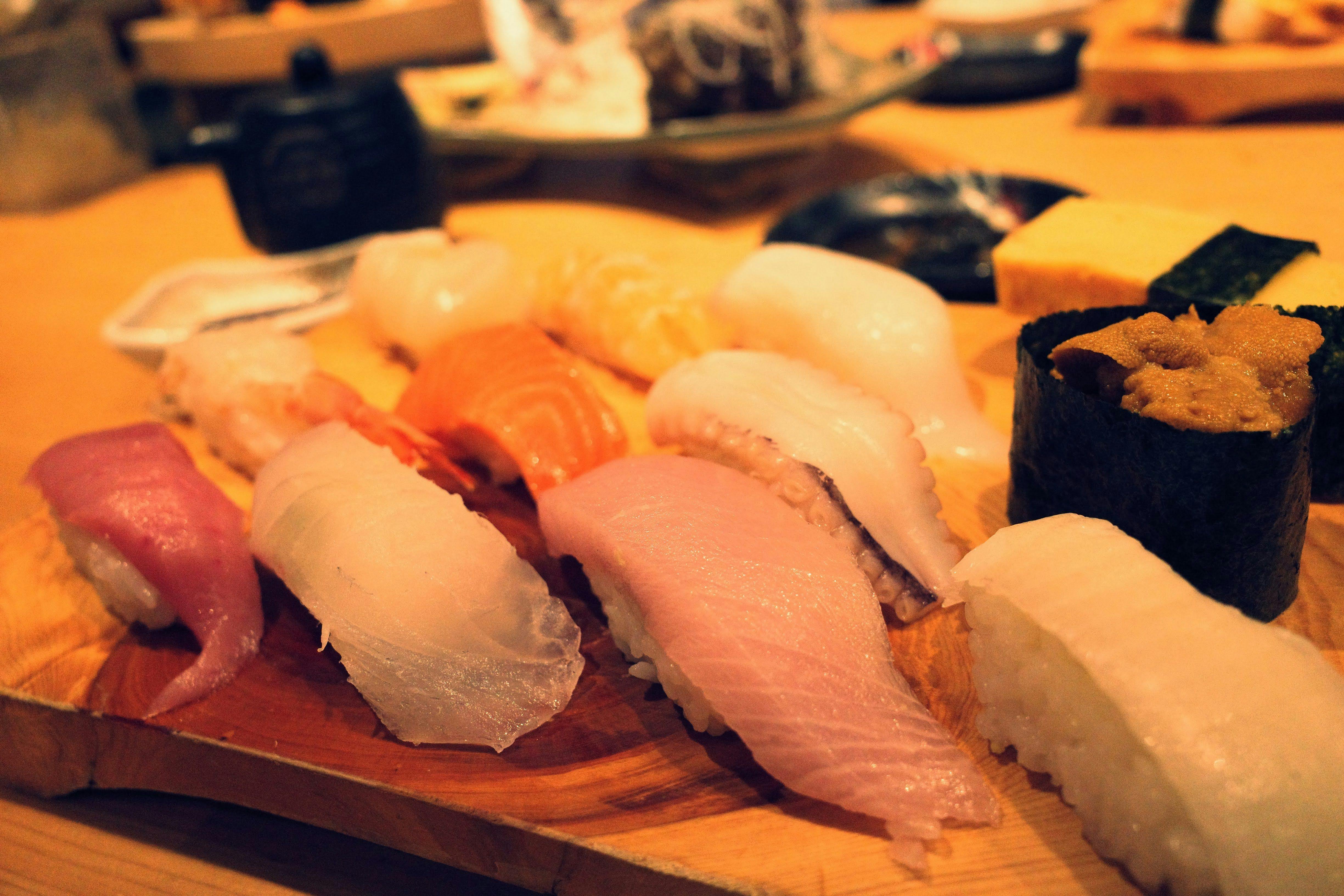 以新鮮食材製作的絕品壽司