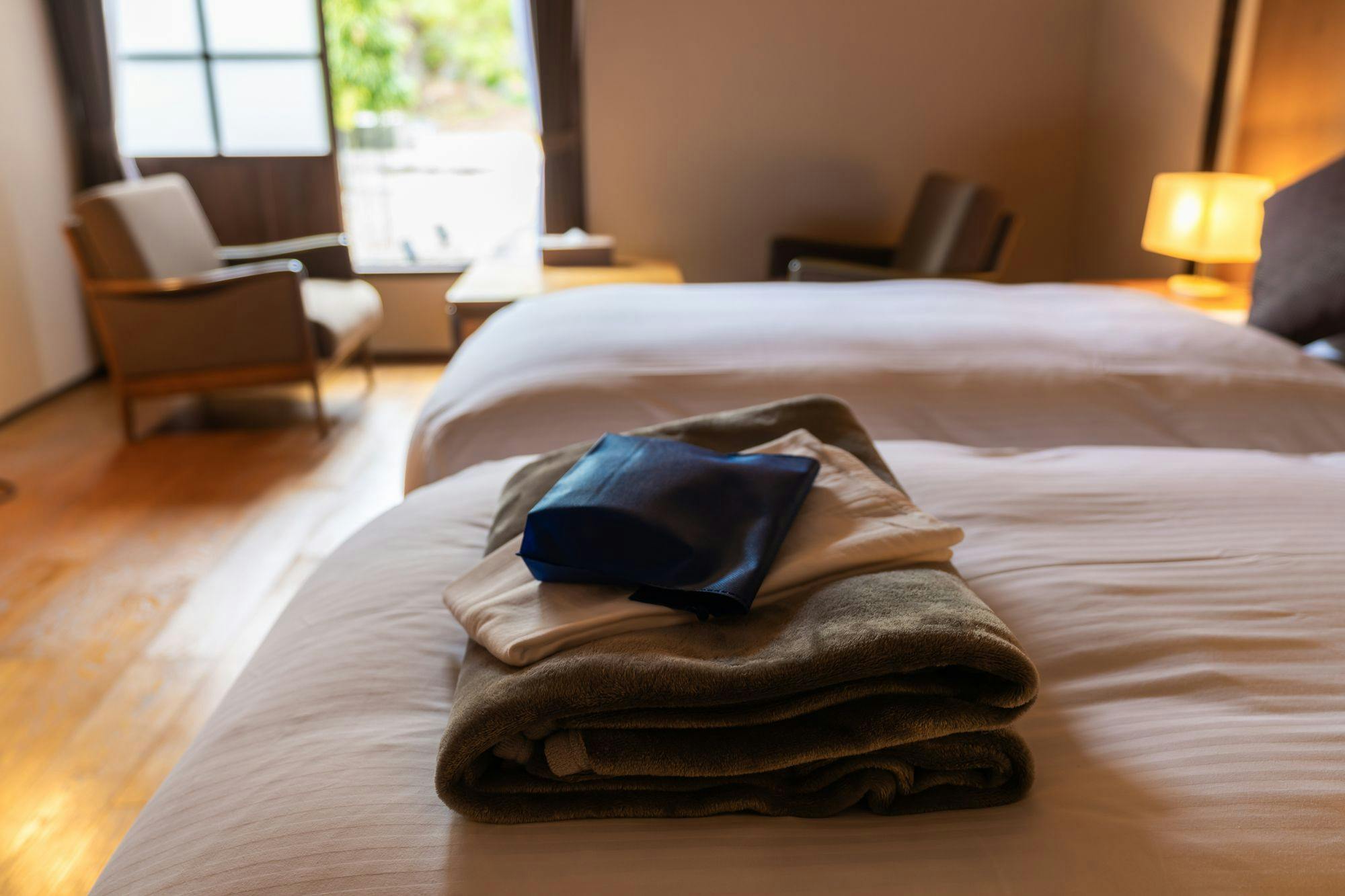 ห้องสแตนดาร์ดทวิน - สิ่งอำนวยความสะดวกและผ้าห่ม