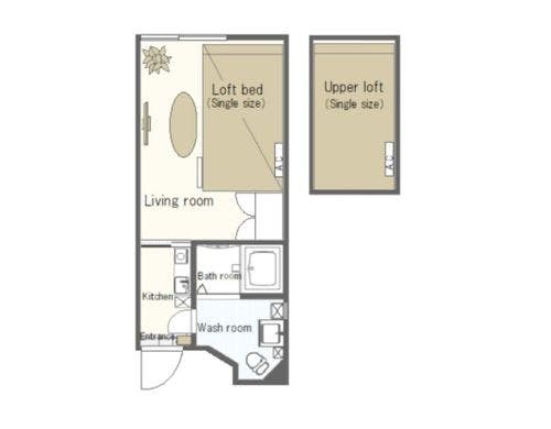 【間取り図】ワンルーム