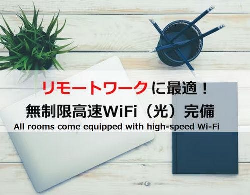 無制限高速Wi-Fi完備（光）