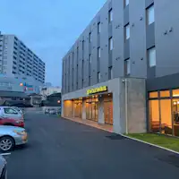 Exterior view of the Hotel from the parking lot