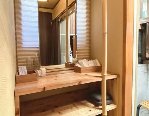 ・＜１F洗面＞温かみのある洗面スペース