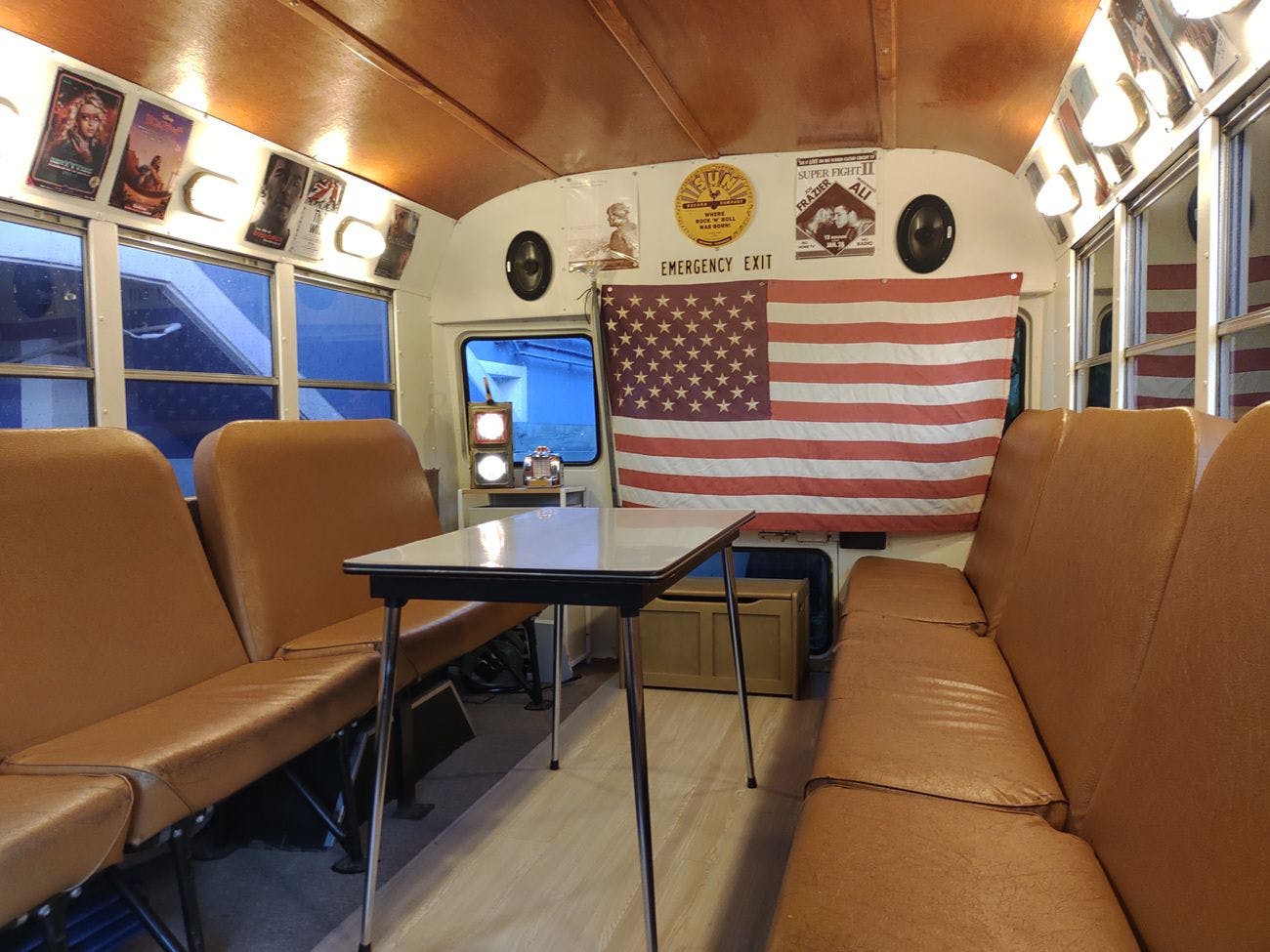 ภายในรถโรงเรียนอเมริกัน