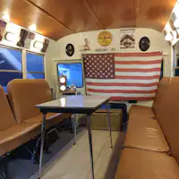 ภายในรถโรงเรียนอเมริกัน