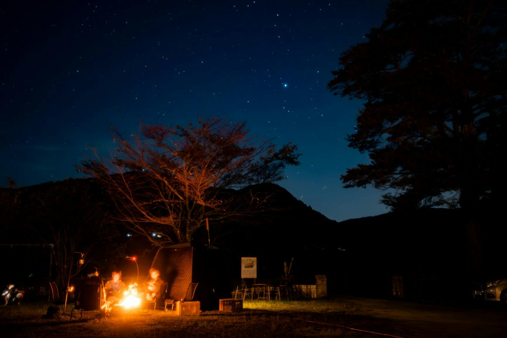 ซาวน่าเต็นท์ใต้ท้องฟ้าที่เต็มไปด้วยดวงดาว